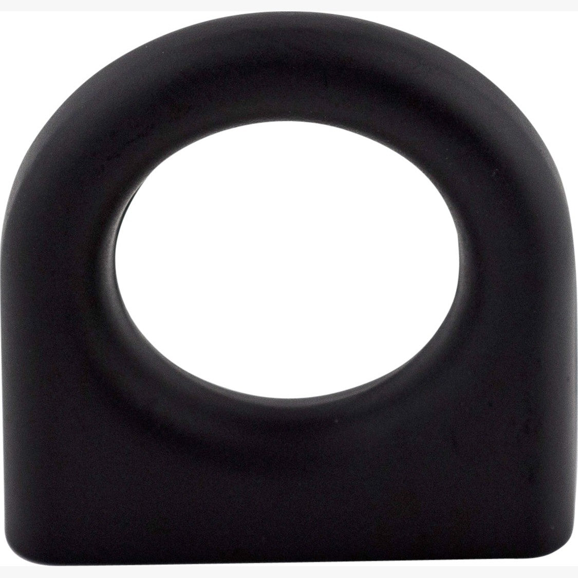 Top Knobs Ring Pull Series 1-3/16"L Pull, Flat Black