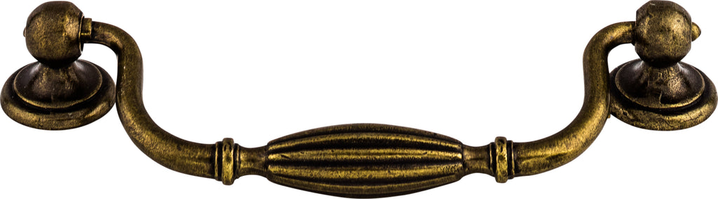 Top Knobs Tuscany Series 5-1/16"(128mm) CC Drop Pull, German Bronze