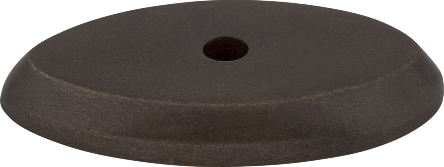 Top Knobs Aspen Backplates Series 1-1/2"L Oval, Medium Bronze
