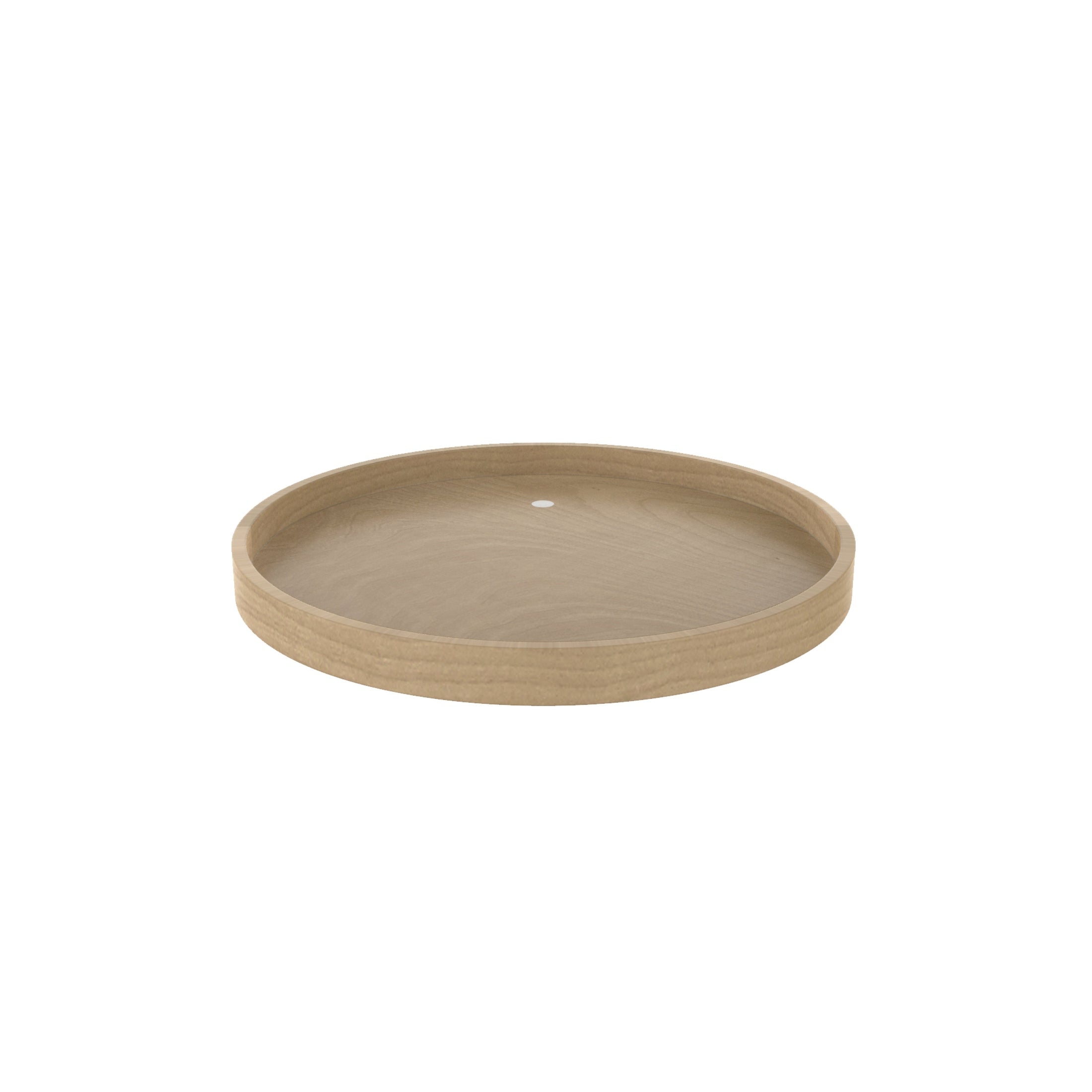 Banded Wood Full-Circle Lazy Susan Shelf for Corner Base Cabinets