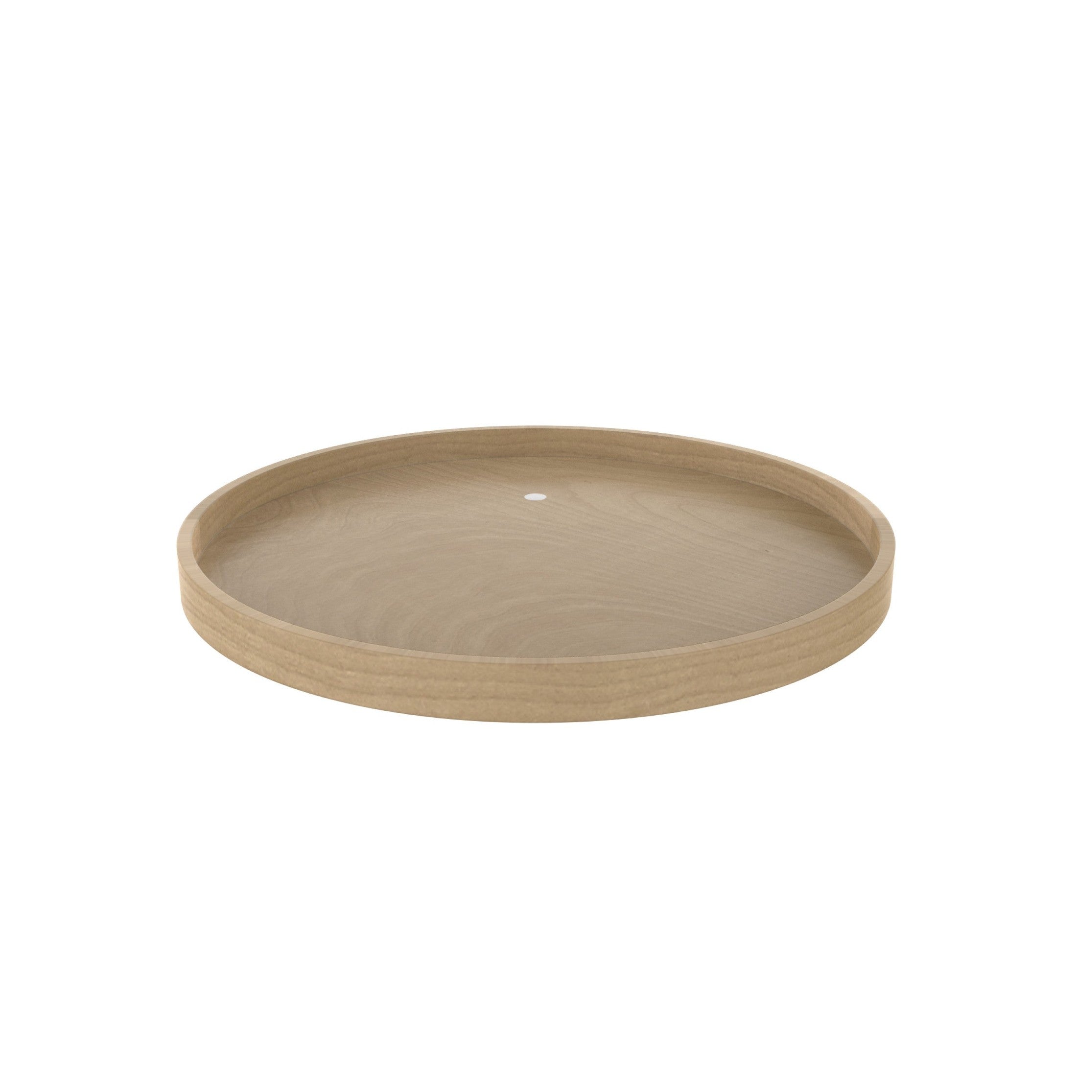 Banded Wood Full-Circle Lazy Susan for Corner Base Cabinets w/Swivel bearing