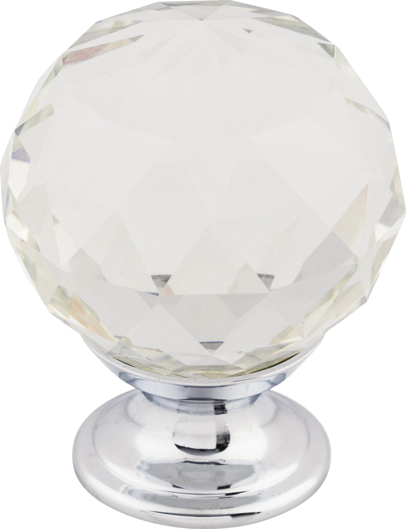 Top Knobs Clear Crystal Series 1-3/8"L Knob, 