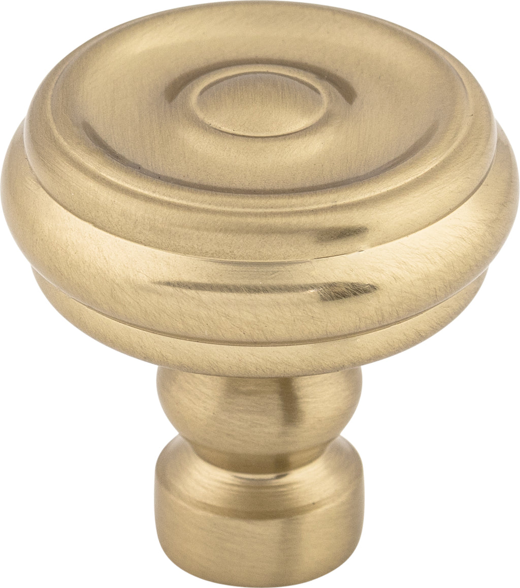 Top Knobs Brixton Series 1-1/4"L Button Knob, Honey Bronze