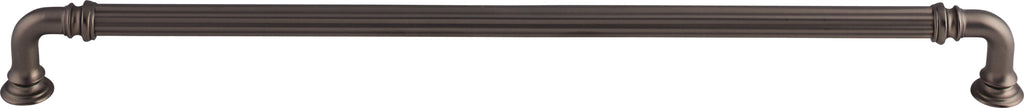 Top Knobs Reeded Series 12"(304mm) CC Pull, Ash Gray