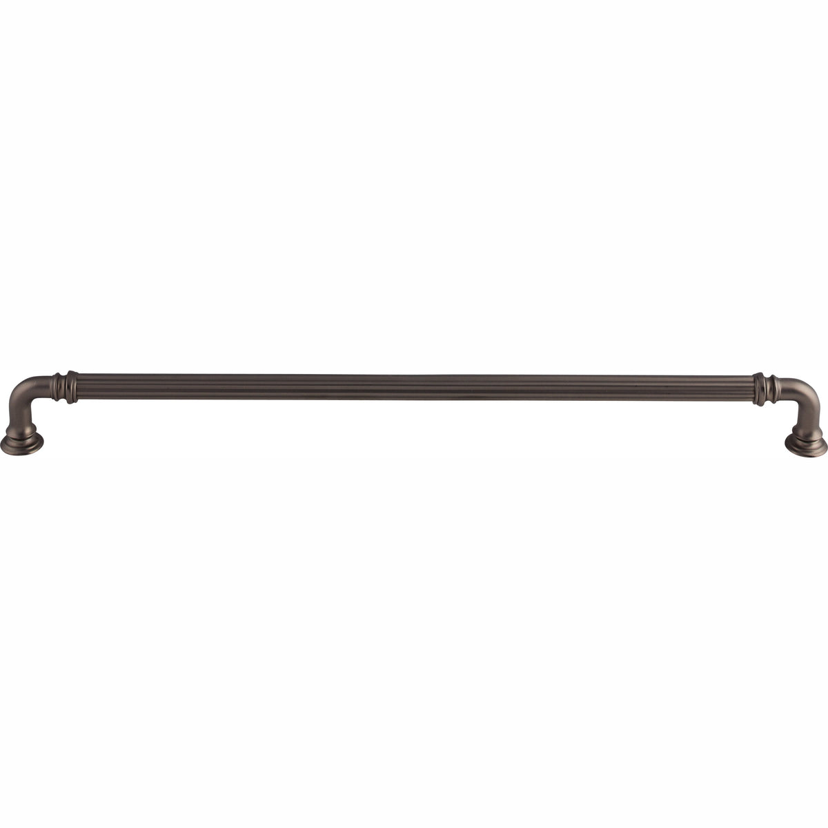 Top Knobs Reeded Series 12"(304mm) CC Pull, Ash Gray