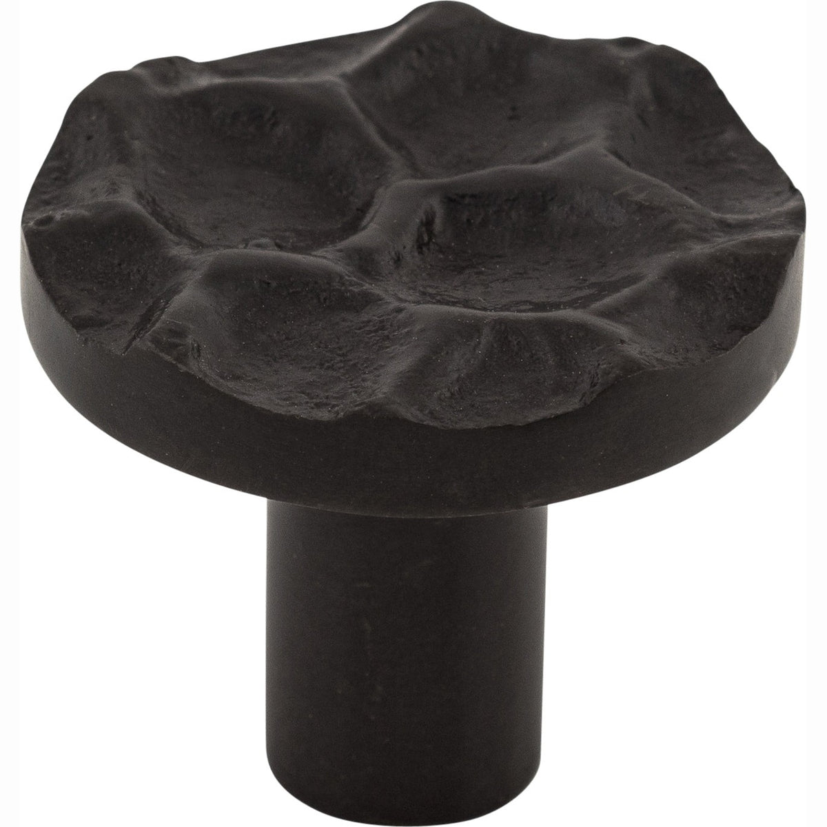 Top Knobs Cobblestone Series 1-3/8"L Round Knob, Coal Black