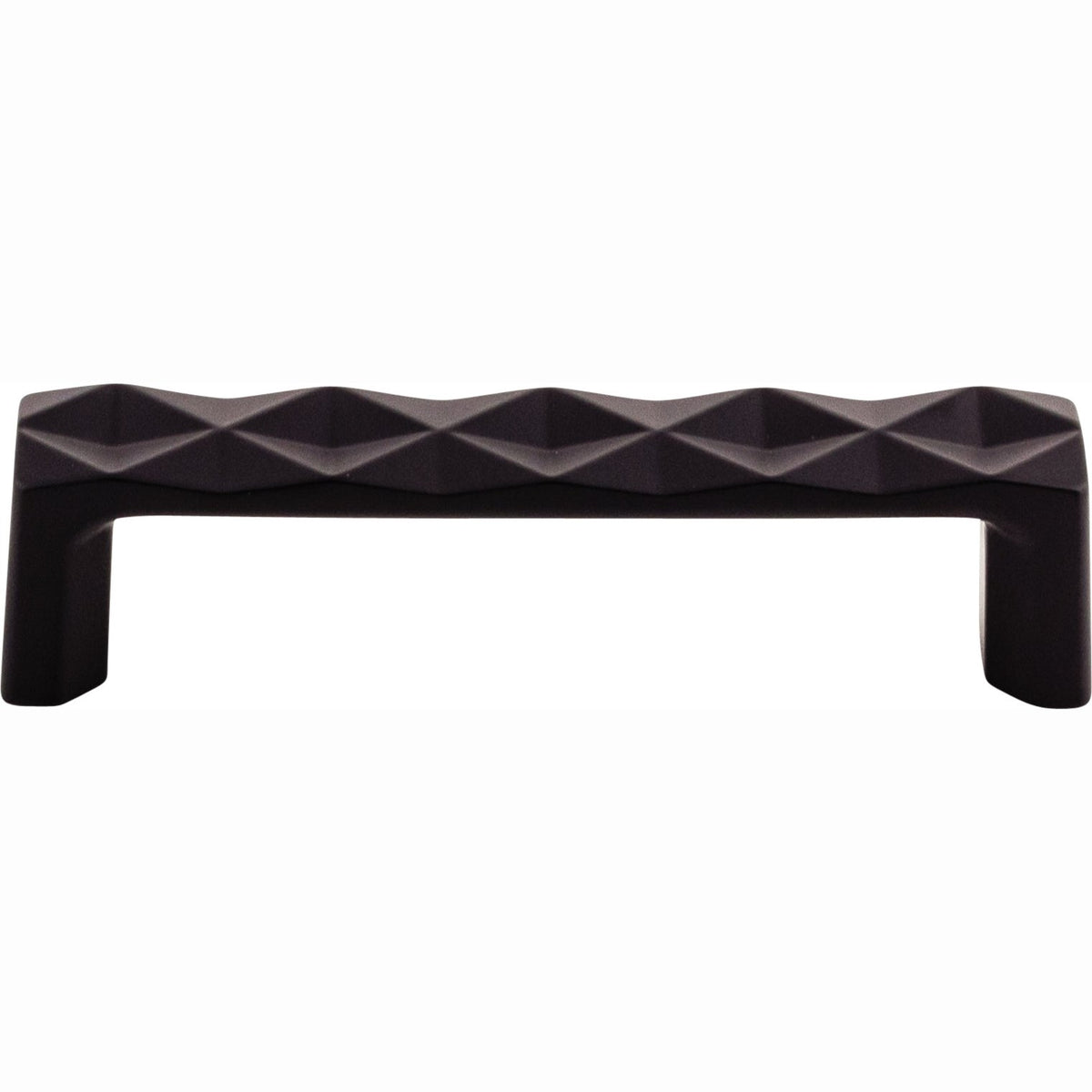 Top Knobs Quilted Series 3-3/4"(95mm) CC Pull, Flat Black
