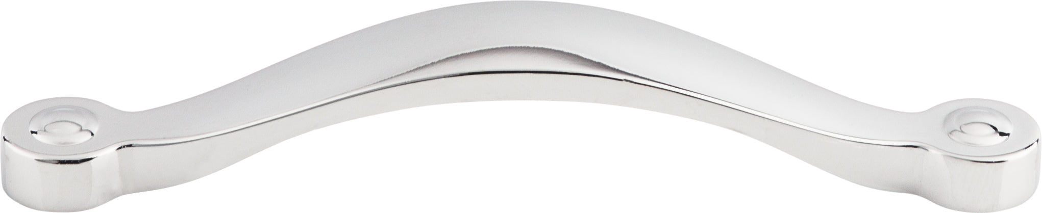 Top Knobs Saddle Series 5-1/16"(128mm) CC Pull, Polished Chrome