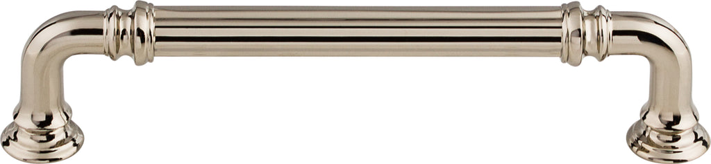 Top Knobs Reeded Series 5"(127mm) CC Pull, Polished Nickel