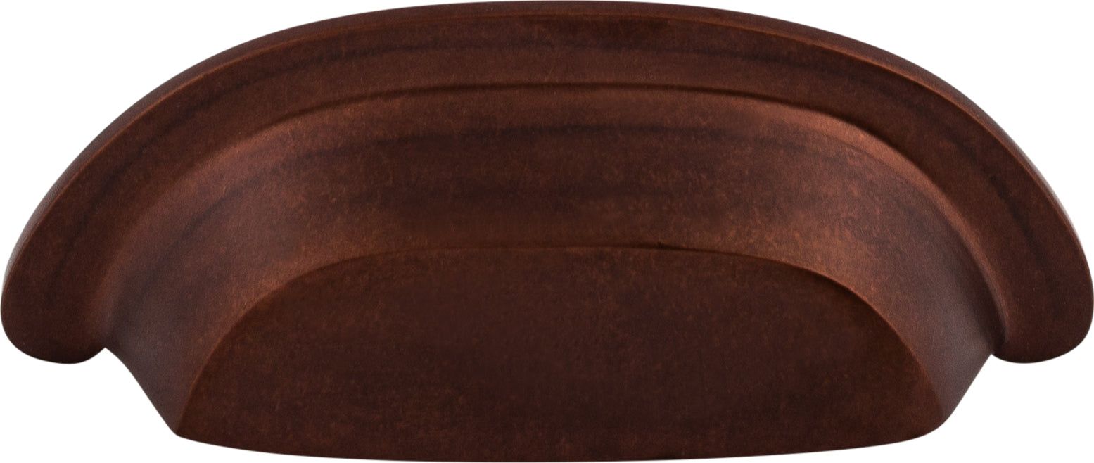 Top Knobs Aspen Series 3"(76mm) CC Cup Pull, Mahogany Bronze