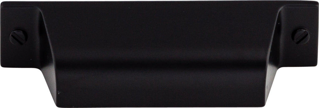 Top Knobs Channing Series 2-3/4"(70mm) CC Cup Pull, Flat Black