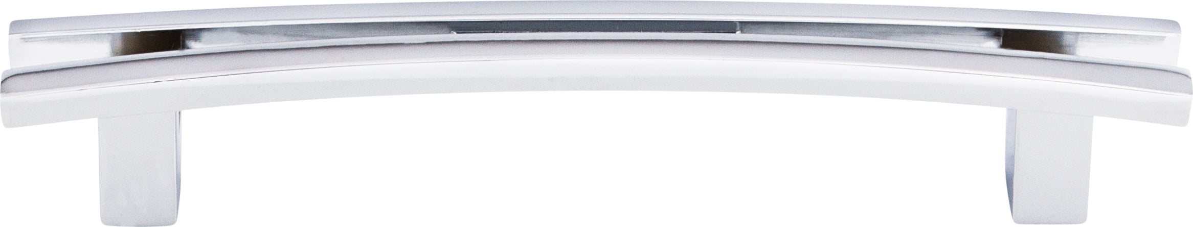 Top Knobs Flared Series 5"(127mm) CC Pull, Polished Chrome