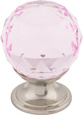 Top Knobs Pink Crystal Series 1-1/8"L Knob, 