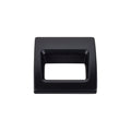 Top Knobs Tango Series 1-1/8"L Finger Pull, Flat Black