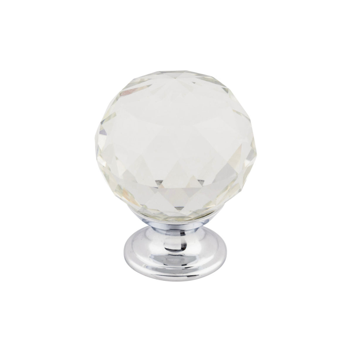 Clear Crystal 1 3/8" Diameter Round Knob