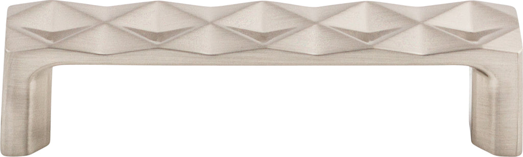 Top Knobs Quilted Series 3-3/4"(95mm) CC Pull, Brushed Satin Nickel