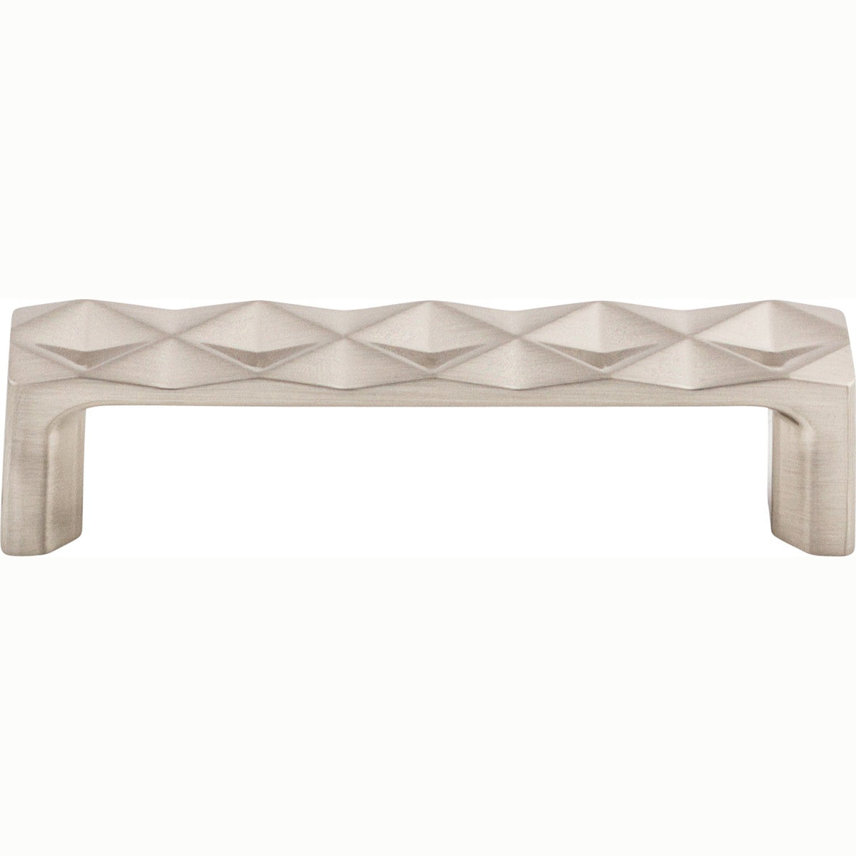 Top Knobs Quilted Series 3-3/4"(95mm) CC Pull, Brushed Satin Nickel