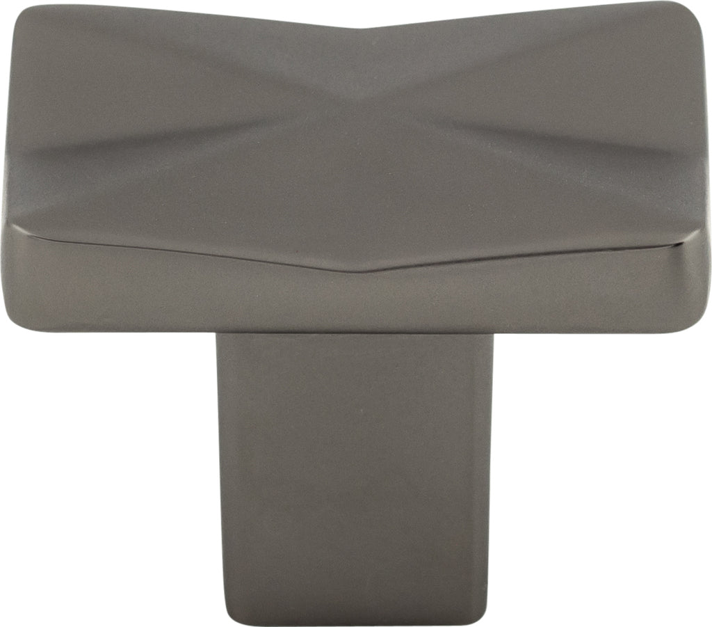 Top Knobs Quilted Series 1-1/4"L Knob, Ash Gray
