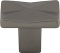 Top Knobs Quilted Series 1-1/4"L Knob, Ash Gray