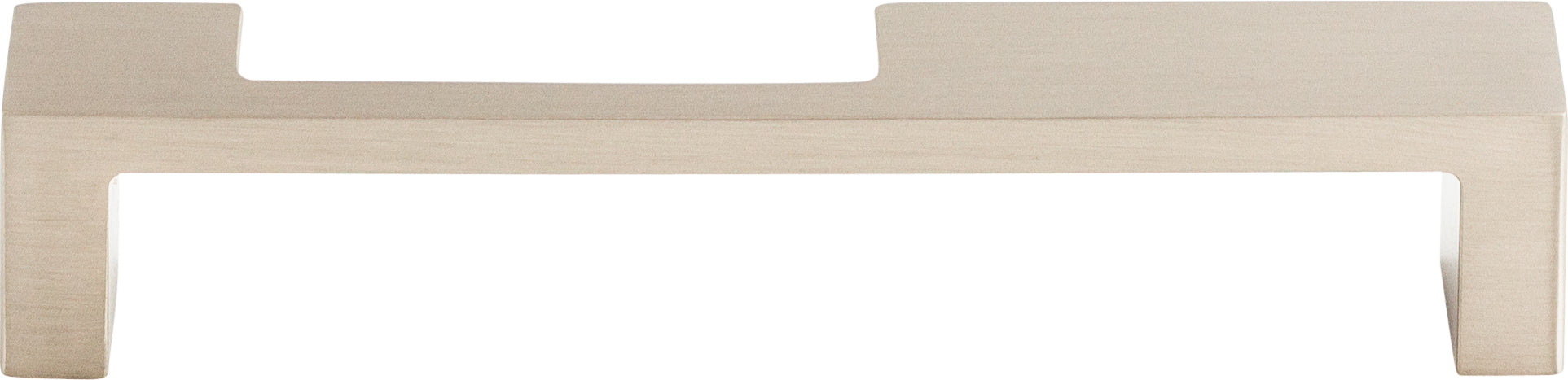 Top Knobs Modern Metro Series 5"(127mm) CC Notch Pull, Brushed Satin Nickel