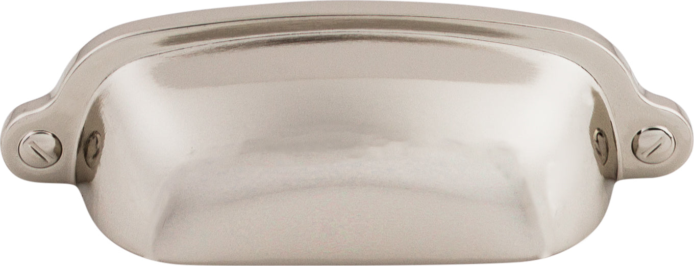 Top Knobs Charlotte Series 2-9/16"(65mm) CC Cup Pull, Polished Nickel