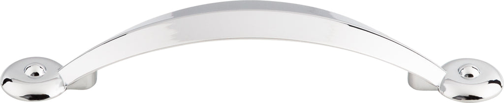 Top Knobs Angle Series 3-3/4"(95mm) CC Pull, Polished Chrome