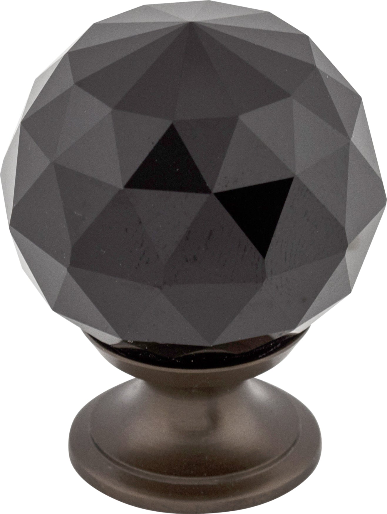 Top Knobs Black Crystal Series 1-3/8"L Knob, 