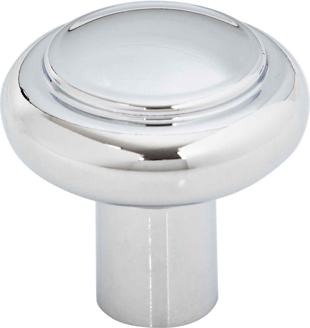 Top Knobs Clarence Series 1-1/4"L Knob, Polished Chrome