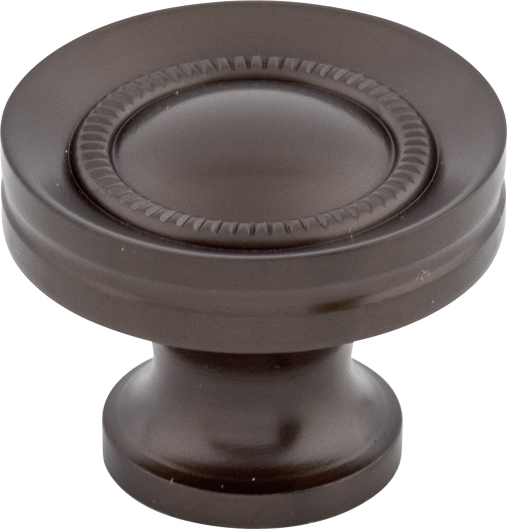 Top Knobs Button Faced Series 1-1/4"L Knob, Oil Rubbed Bronze