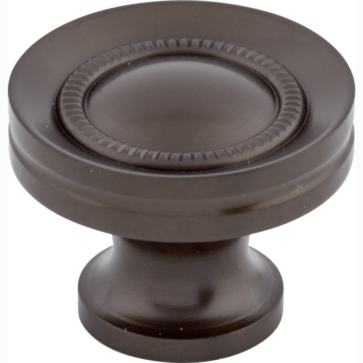 Top Knobs Button Faced Series 1-1/4"L Knob, Oil Rubbed Bronze