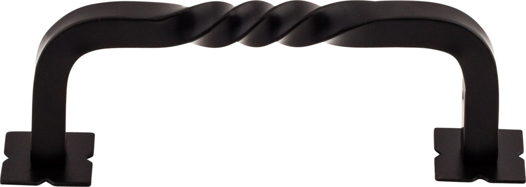 Top Knobs Twist Series 3-3/4"(95mm) CC D-Pull, Patina Black