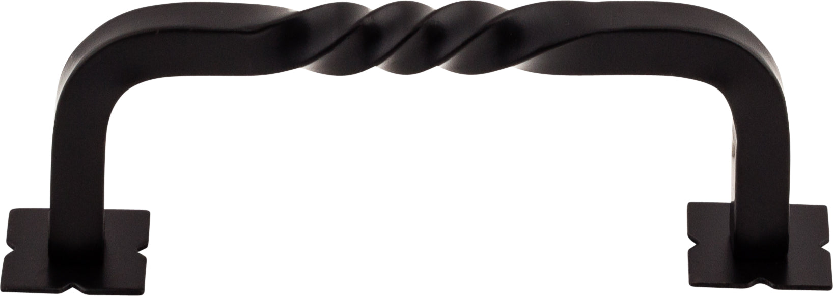 Top Knobs Twist Series 3-3/4"(95mm) CC D-Pull, Patina Black