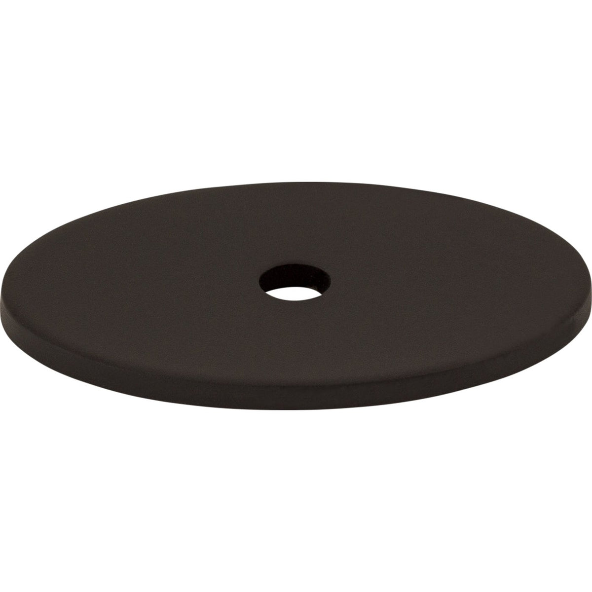 Top Knobs Oval Series 1-1/2"L Backplate, Flat Black