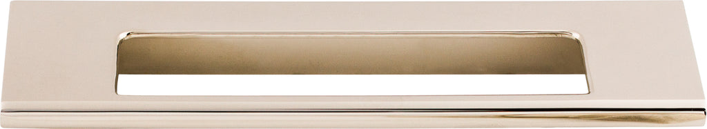 Top Knobs Europa Series 5"(127mm) CC Cut Out Tab Pull, Polished Nickel