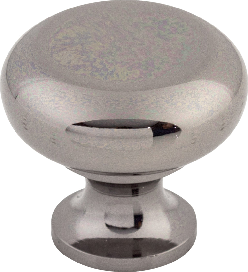 Top Knobs Flat Series 1-1/4"L Knob, Black Nickel