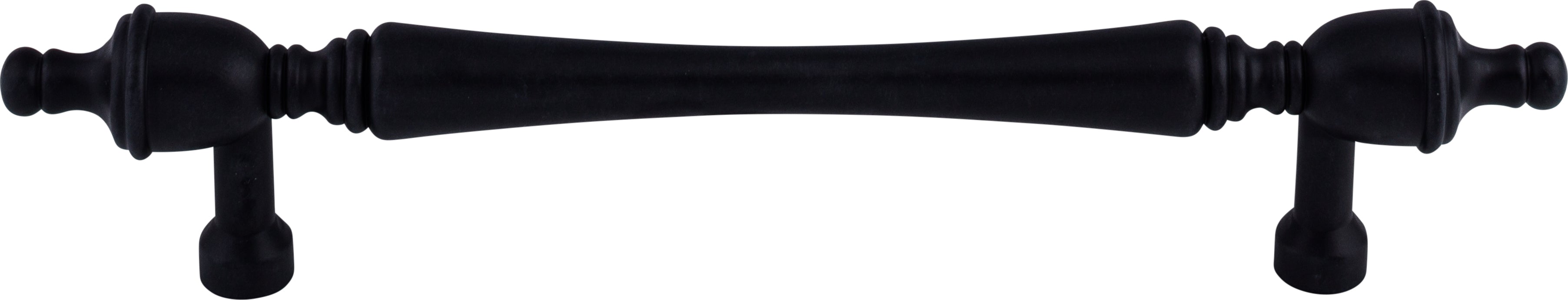 Top Knobs Somerset Finial Series 7"(178mm) CC Pull, Patina Black