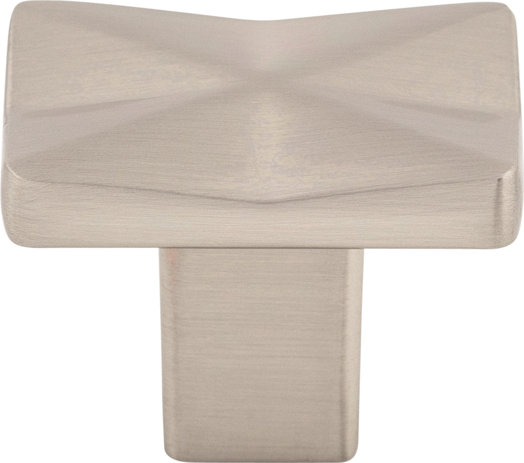 Top Knobs Quilted Series 1-1/4"L Knob, Brushed Satin Nickel