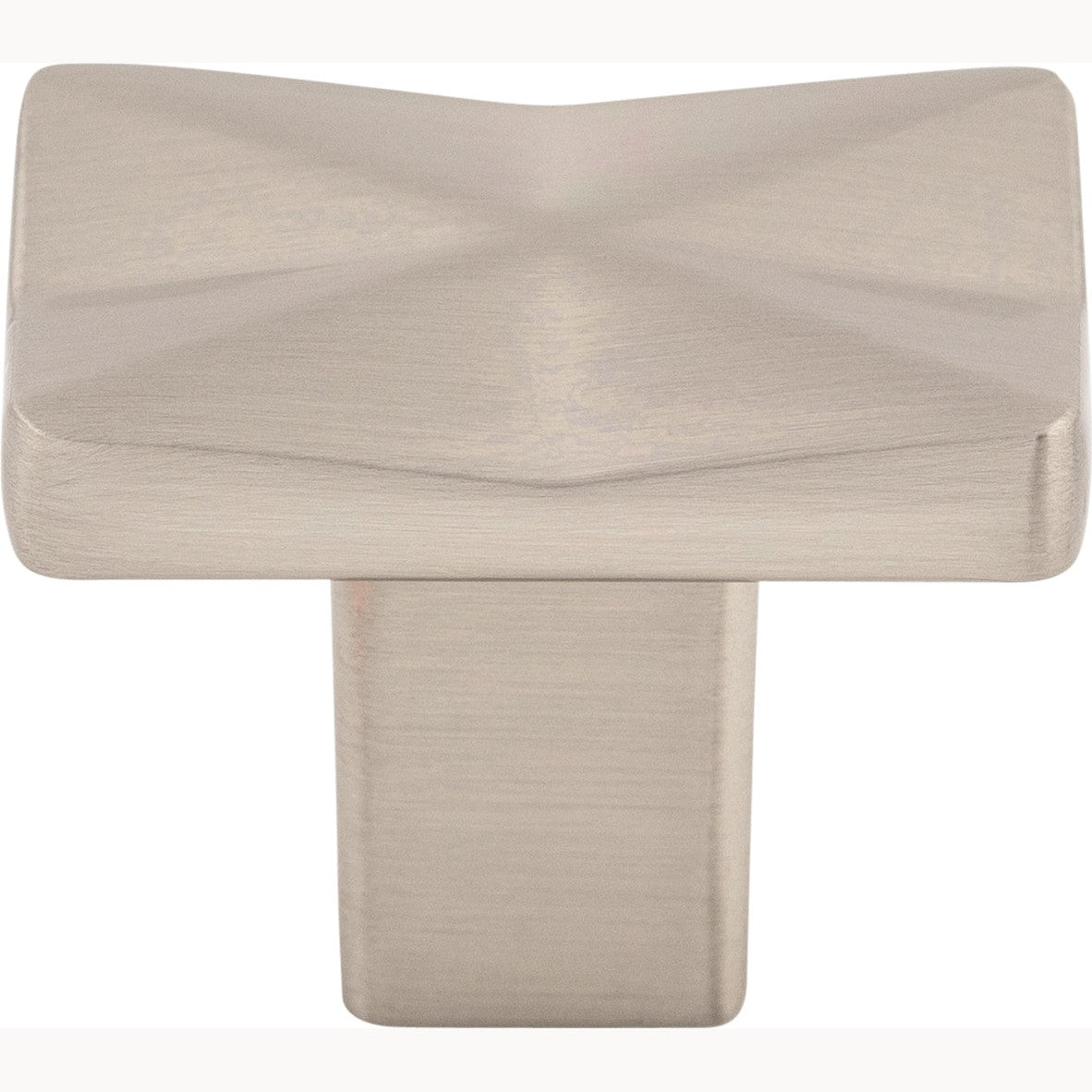 Top Knobs Quilted Series 1-1/4"L Knob, Brushed Satin Nickel