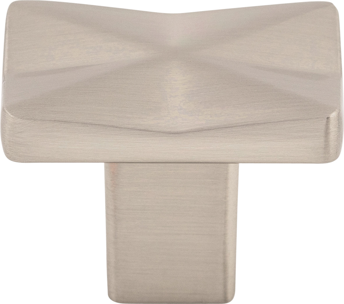 Top Knobs Quilted Series 1-1/4"L Knob, Brushed Satin Nickel