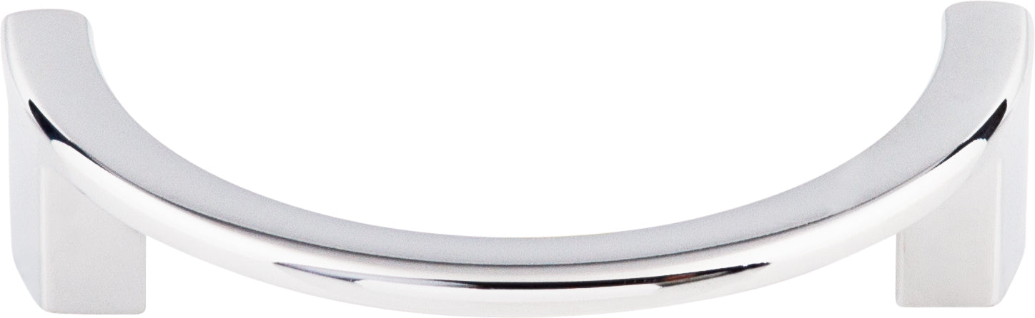 Top Knobs Half Circle Series 3-1/2"(89mm) CC Pull, Polished Chrome