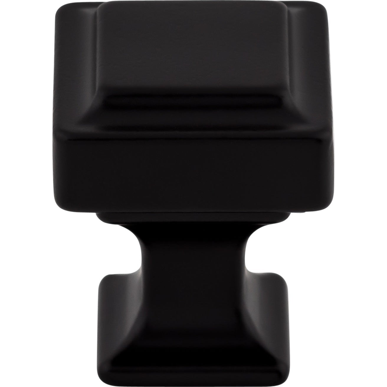 Top Knobs Ascendra Series 1"L Knob, Flat Black