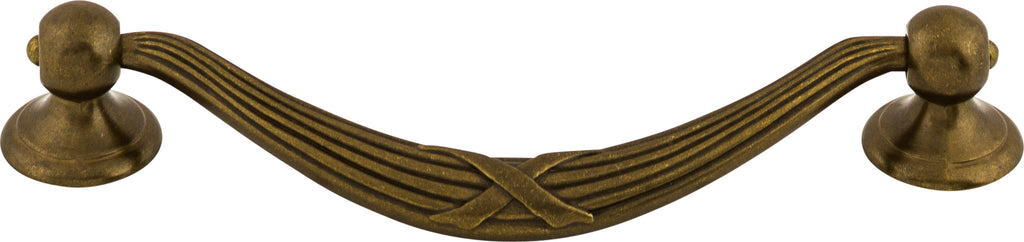 Top Knobs Ribbon & Reed Series 5-1/16"(128mm) CC Drop Pull, German Bronze