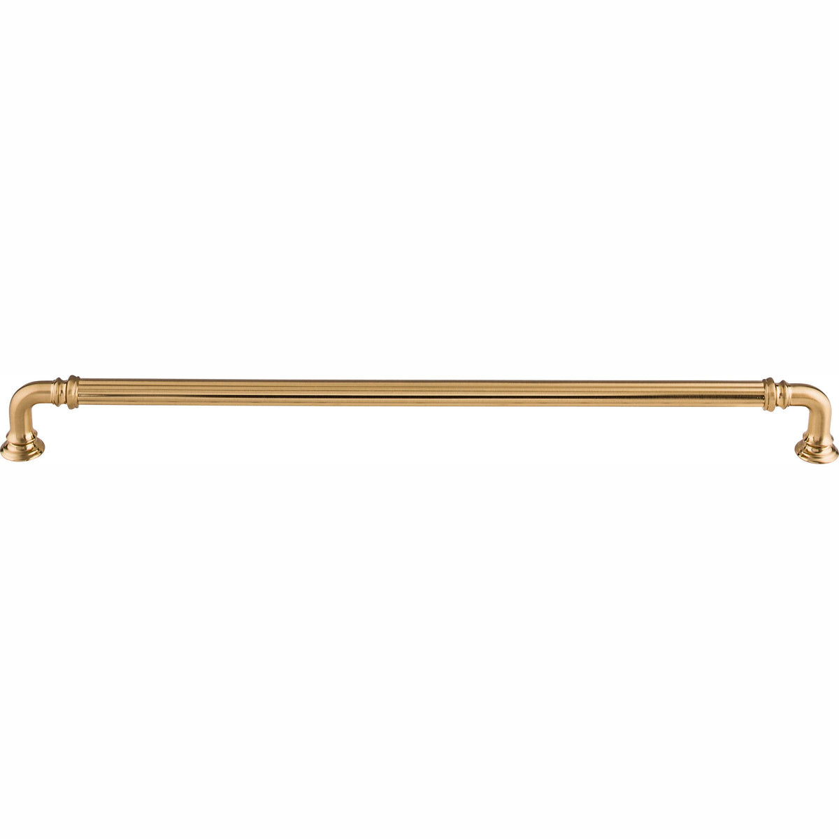 Top Knobs Reeded Series 12"(304mm) CC Pull, Honey Bronze