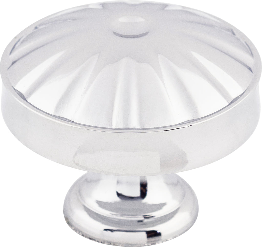 Top Knobs Hudson Series 1-1/4"L Knob, Polished Chrome