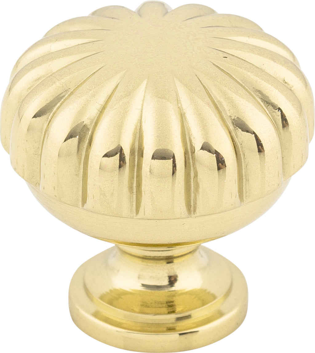 Top Knobs Melon Series 1-1/4"L Knob, Polished Brass