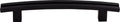 Top Knobs Inset Rail Series 5"(127mm) CC Pull, Flat Black