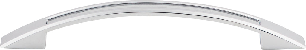 Top Knobs Tango Series 5-1/16"(128mm) CC Cut Out Pull, Polished Chrome