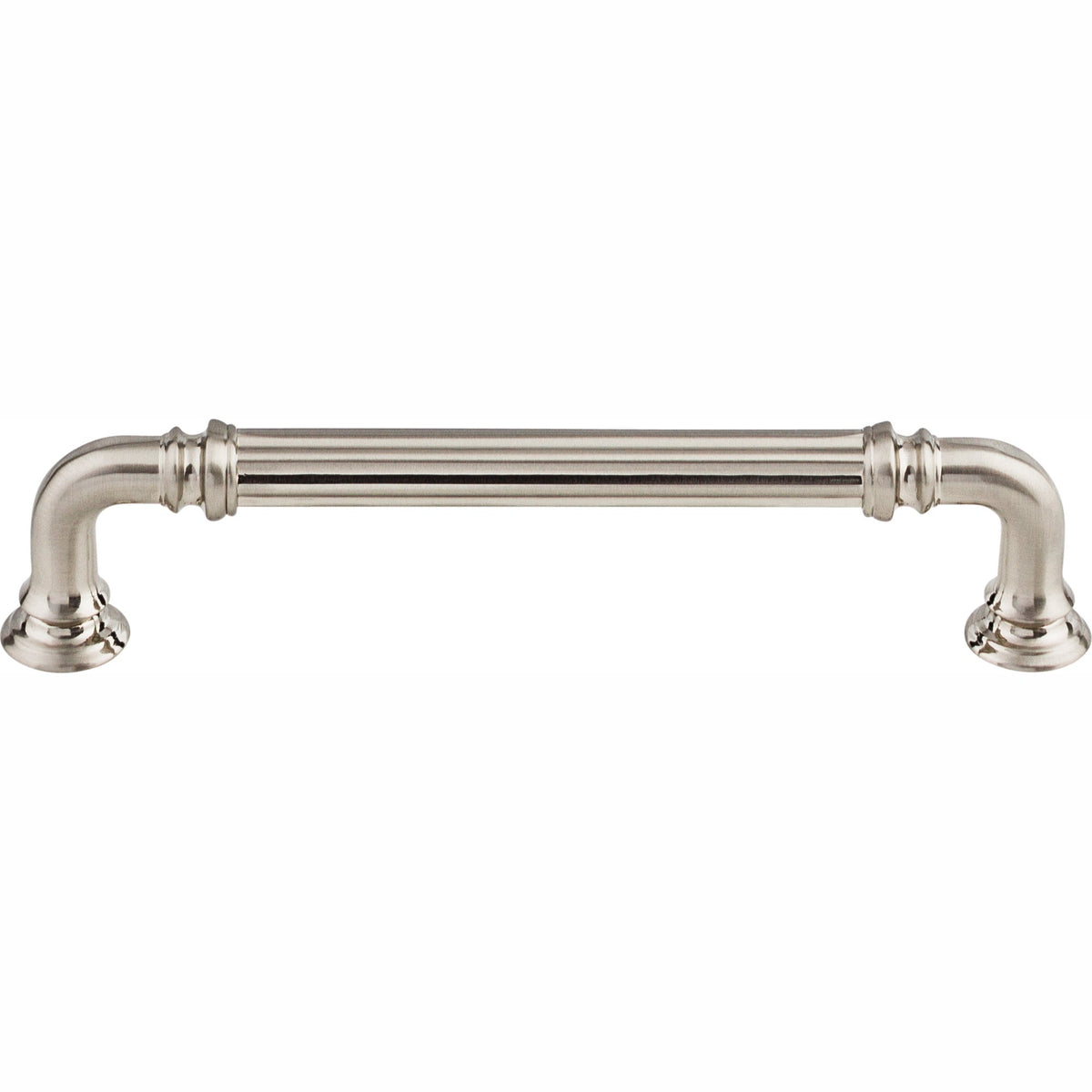 Top Knobs Reeded Series 5"(127mm) CC Pull, Brushed Satin Nickel