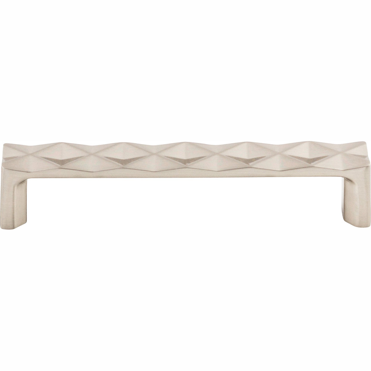 Top Knobs Quilted Series 5-1/16"(128mm) CC Pull, Brushed Satin Nickel