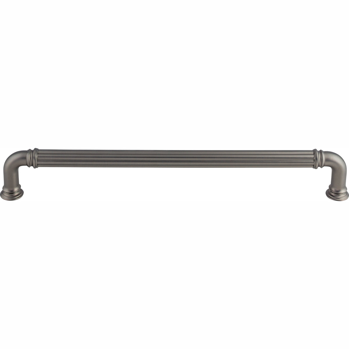Top Knobs Reeded Series 18"(457mm) CC Appliance Pull, Ash Gray